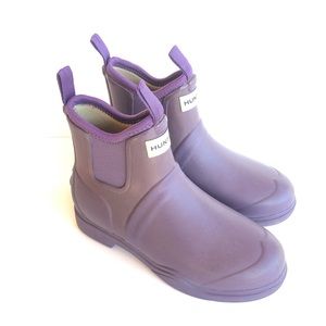 Hunter Purple Balmoral Chelsea Boots 7